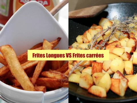 Frites longues VS Frites carrées