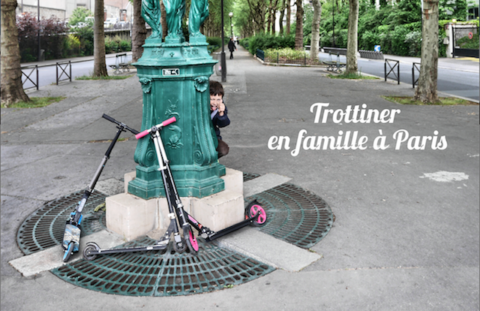 Trottinette en famille Paris