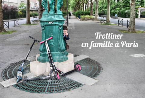 Trottinette en famille Paris