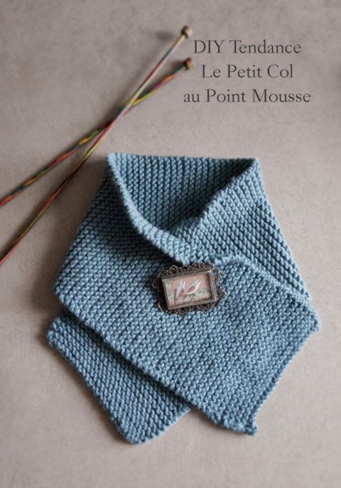 DIY Petit Col au Point Mousse