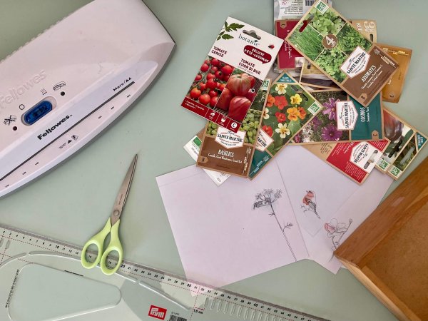 Materiel diy classeur semences Matériel DIY classeur de semance